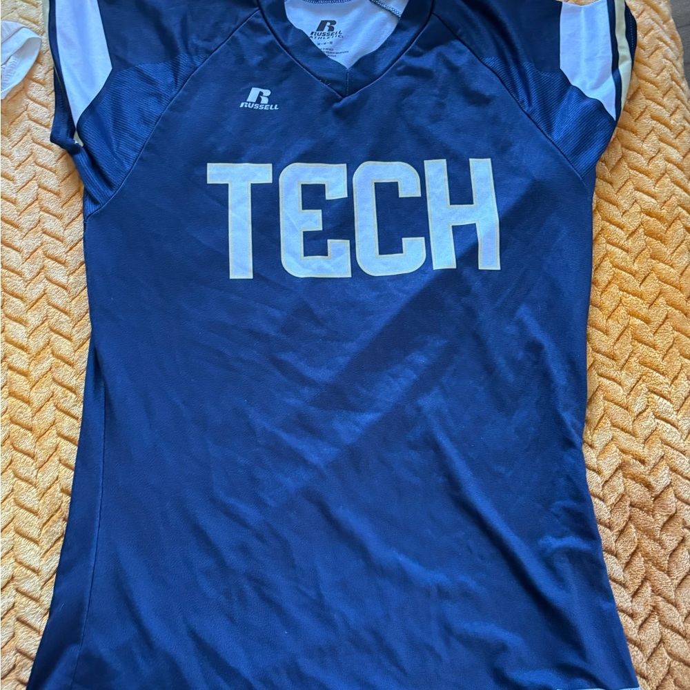Russell Athletic Navy and White TECH Jersey